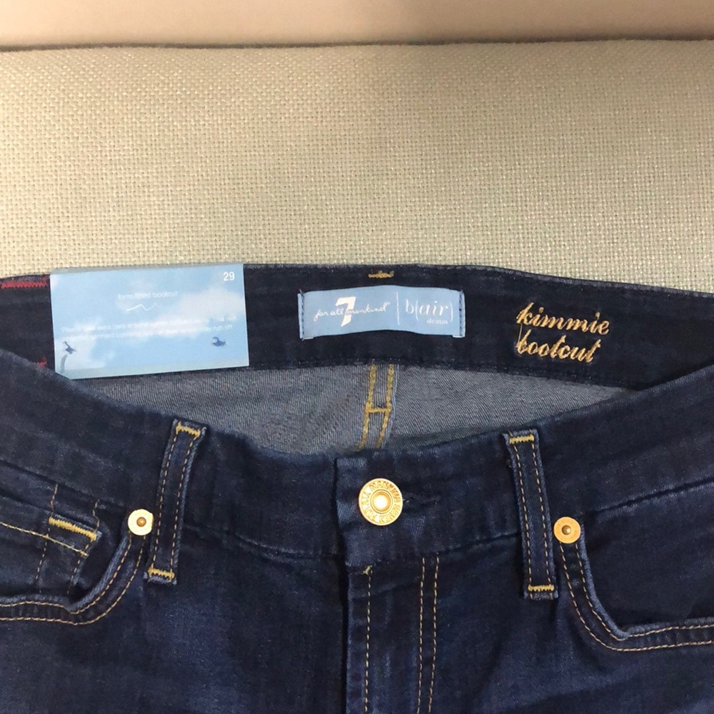 NWT 7 For All Mankind dark wash jeans